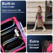 iPad Pro 13 2024 Black Rose Red Silicone Hybrid Tablet Case - 3