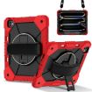 iPad Pro 13 2024 Red Black Silicone Hybrid Tablet Case - 1