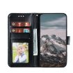 Xiaomi 14 Ultra Black Leather Case - Sun Mandala Embossing Pattern - 4