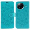 Xiaomi Poco F7 Ultra/Redmi K80 Pro Blue Sun Mandala Leather Case - 1