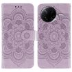 Xiaomi Poco F7 Pro/Redmi K80 Purple Sun Mandala Leather Case - 1