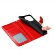 Xiaomi 14T Red Leather Case - Sun Mandala Embossing Pattern - 6