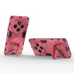 Redmi 14C 4G Global Punk Armor Phone Case with Holder - Light Red - 4