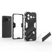 Redmi K80/Poco F7 Pro Punk Armor Orange Case with Holder - PC + TPU - 6