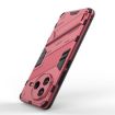 Redmi K80/Poco F7 Pro Punk Armor Phone Case with Holder - Light Red - 4