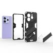 Redmi Note 14 5G Punk Armor Phone Case with Holder - Red, PC + TPU - 6