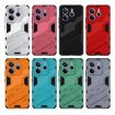 Redmi Note 14 5G Punk Armor Phone Case with Holder - Orange - 7