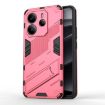 Redmi Note 14 4G Punk Armor PC+TPU Case with Holder Light Red - 1