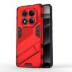 Redmi Note 14 Pro 4G Punk Armor Phone Case with Holder - Red - 1