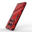 Redmi Note 14 Pro 4G Punk Armor Phone Case with Holder - Red - 5