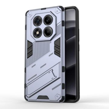 Redmi Note 14 Pro 4G Punk Armor PC + TPU Case with Holder - Grey - 1