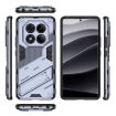 Redmi Note 14 Pro 4G Punk Armor PC + TPU Case with Holder - Grey - 3