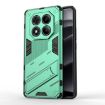Redmi Note 14 Pro 4G Punk Armor PC + TPU Case with Holder - Green - 1