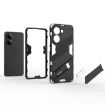 Redmi Note Turbo 4 Punk Armor Phone Case with Holder - Grey, PC + TPU - 6