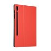 Samsung Galaxy Tab S7 T870 (2020) Red Leather Flip Case with Holder - 3