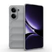 Redmi Turbo 4 Magic Shield TPU + Flannel Phone Case - Grey - 1