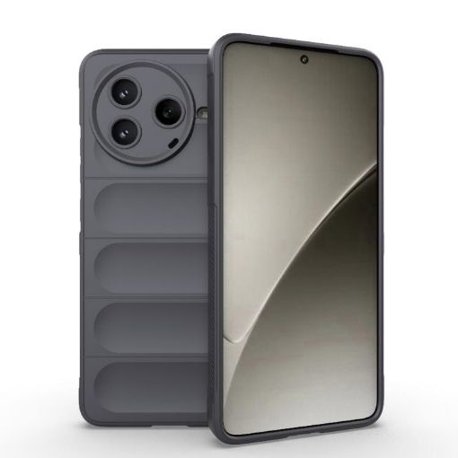 Redmi K80 5G/Poco F7 Pro Magic Shield TPU Flannel Case Dark Grey - 1