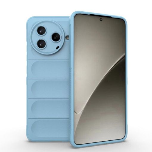 Redmi K80 5G/Poco F7 Pro Magic Shield TPU Flannel Case Light Blue - 1