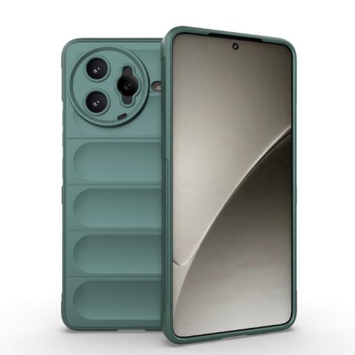 Redmi K80 Pro 5G Magic Shield TPU + Flannel Case - Dark Green - 1