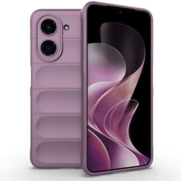 Redmi A5/Xiaomi Poco C71 Magic Shield TPU Flannel Case - Purple - 1