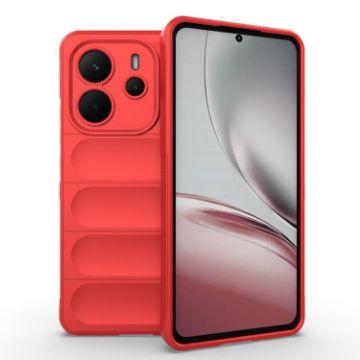 Redmi Note 14 4G EU Magic Shield TPU Flannel Case Red 164.84mm - 1