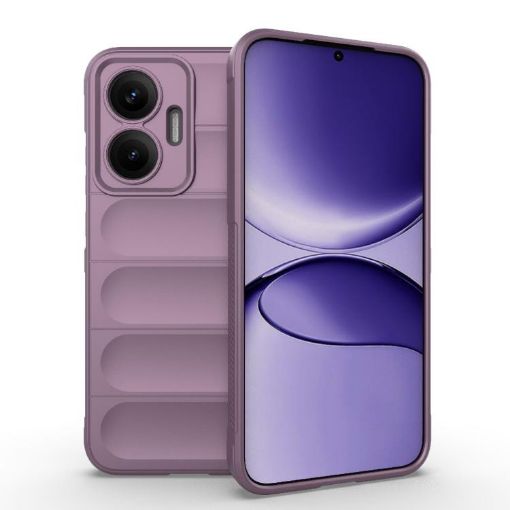 Redmi Turbo 4 Pro 5G Magic Shield TPU Flannel Phone Case Purple - 1