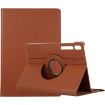 Samsung Galaxy Tab S7/S8 Litchi Texture 360 Leather Case Brown - 1