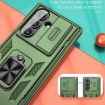 Samsung Galaxy Z Fold7 5G Case with Sliding Window & Ring Stand - Green - 4