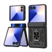 Samsung Galaxy Z Flip7 5G Case with Sliding Window & Ring Stand - Black - 1