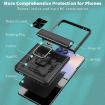 Samsung Galaxy Z Flip7 5G Case with Sliding Window & Ring Stand - Black - 2
