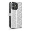 Ulefone Note 18 Ultra Silver Leather Phone Case - Honeycomb Texture - 3