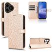 Ulefone Note 19 Gold Leather Phone Case - Honeycomb Dot Texture - 1