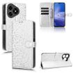 Ulefone Note 19 Silver Leather Phone Case with Honeycomb Dot Texture - 1