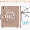 iPad Pro 13 2024 Case - Rotation Handle Holder Silicone Hybrid PC (Coffee) - 3