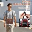 iPad Pro 13 2024 Case: Rotation Handle Holder Silicone Hybrid PC (Chocolate) - 7