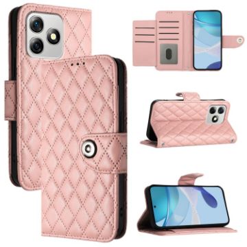Ulefone Note 18 Ultra Coral Pink Flip Leather Case with Lanyard - 1