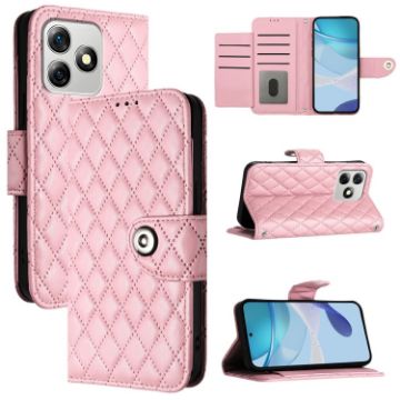 Ulefone Note 18 Ultra Pink Flip Leather Case with Lanyard - 1