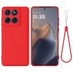 Motorola Edge 60s Red Silicone Dropproof Full Coverage Phone Case - 1