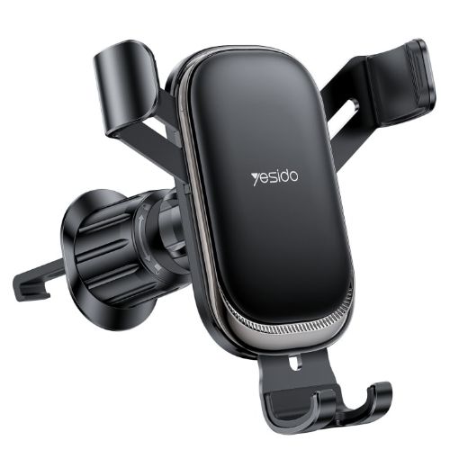 Yesido C247 Air Vent Gravity Car Holder - Black | Secure Phone Mount - 1