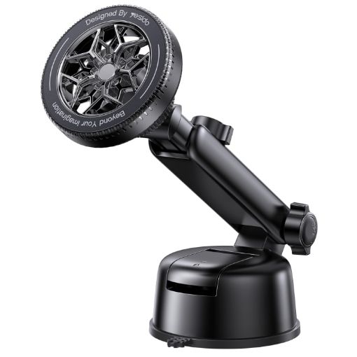 Yesido C266 Magesafe Magnetic Car Holder Black - Secure Phone Mount - 1