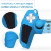 PS5 Blue Black Silicone Gamepad Case - No Rocker Caps Included - 6