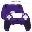 PS5 Purple Black Silicone Gamepad Case with Rocker Caps - 3