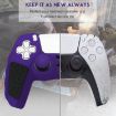 PS5 Purple Black Silicone Gamepad Case with Rocker Caps - 4