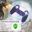 PS5 Purple Black Silicone Gamepad Case with Rocker Caps - 5