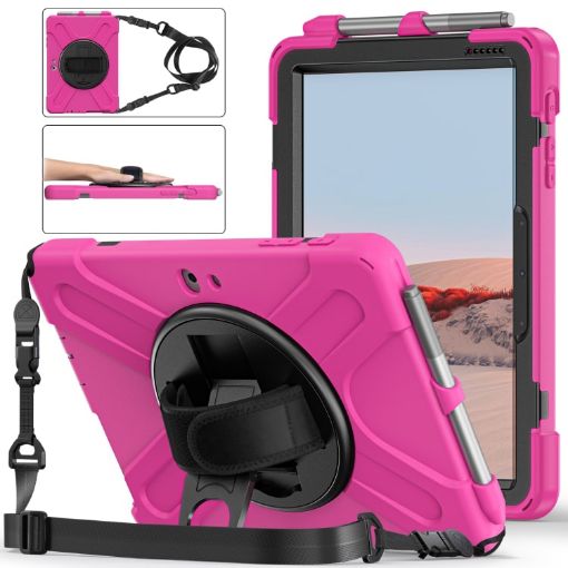 Shockproof Pink Silicone + PC Case for Microsoft Surface Go 4/3/2/1 - 1