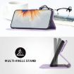 Redmi Turbo 4 Pro/Poco F7 Heart Pattern Leather Case - Purple - 4