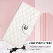 Xiaomi 14 Ultra White Rhombic Texture Flip Leather Case with Lanyard - 6