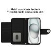 Xiaomi 14 Ultra Black Rhombic Texture Flip Leather Case with Lanyard - 4