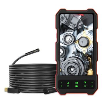 T21 4.5" IPS Screen Dual Camera 5.5mm Endoscope, 5m Cable (Black Red) - 1