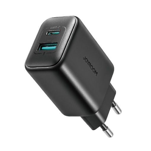 JOYROOM JR-TCF13 25W Dual USB & Type-C Charger, EU Plug, Black - 1